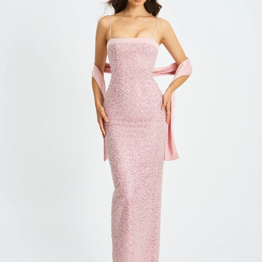 Raizel Pink Sequin Gown